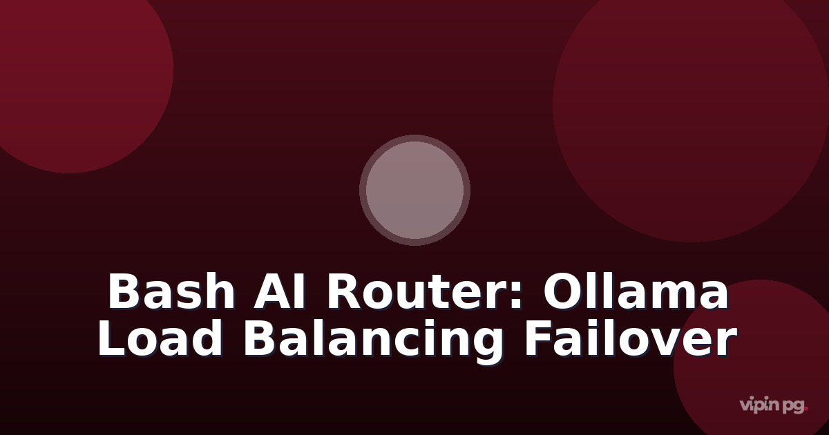 Building a Bash-Based AI Model Router: Load Balancing Between Local Ollama and Cloud APIs with Automatic Failover