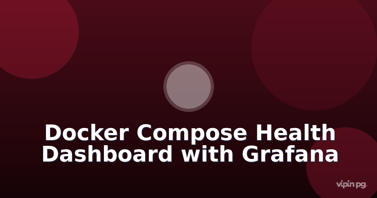 Building a Docker Compose Stack Health Dashboard with Grafana, cAdvisor, and Container Exit Code Tracking