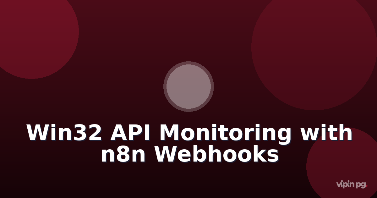 Building a Win32 API monitoring system with n8n webhooks to track legacy application crashes in wine containers