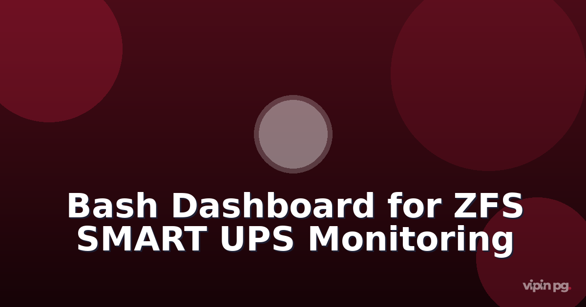 Creating a bash script dashboard to monitor zfs pool health, smart disk status, and ups battery levels with prometheus textfile collector