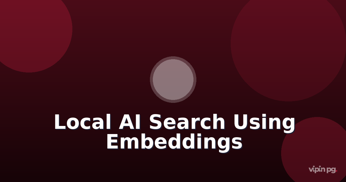 Creating a local AI-powered search engine for archived documentation using embeddings with chromadb and sentence-transformers