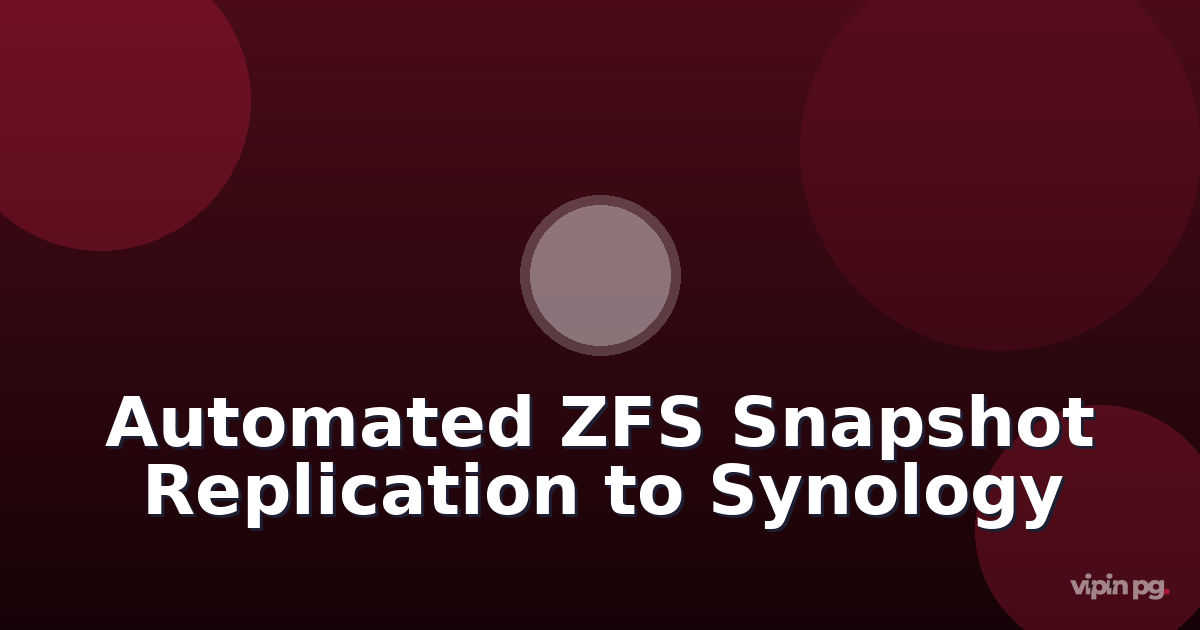 Setting up automated ZFS snapshot replication to Synology NAS with sanoid/syncoid and slack notifications for failed transfers