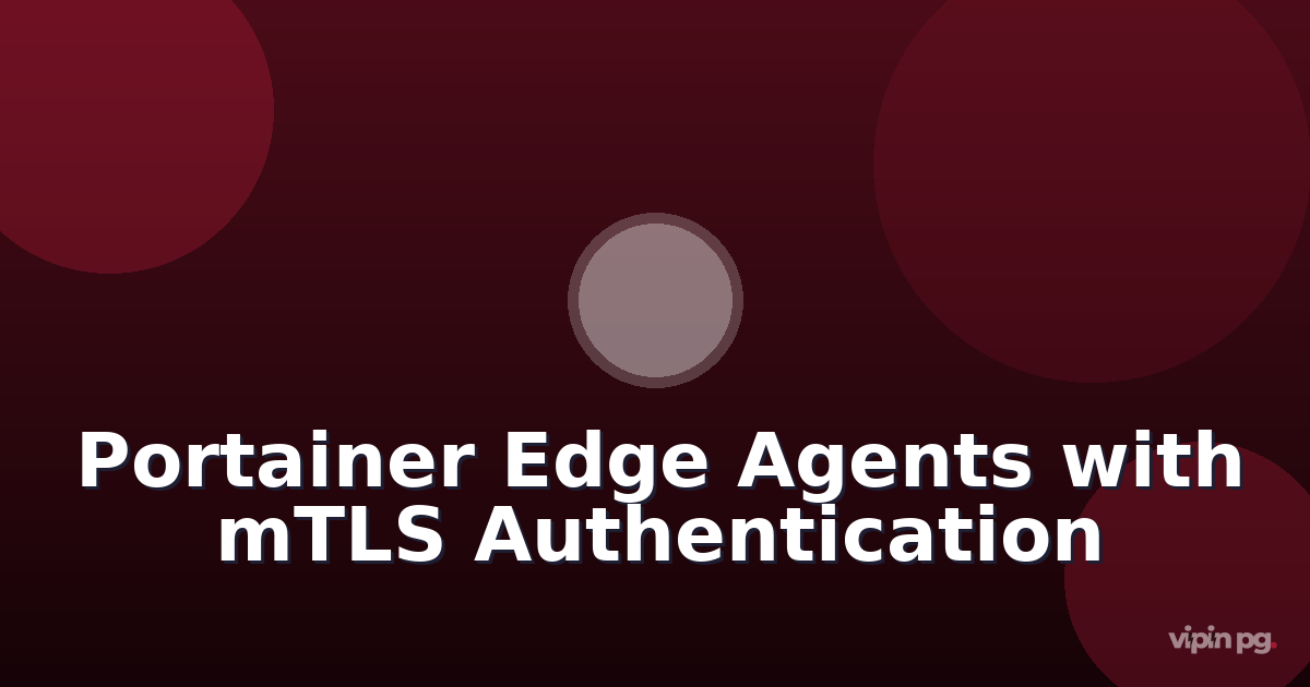 Setting up Portainer edge agents with mTLS authentication to manage remote Docker hosts across split-tunnel VPN connections