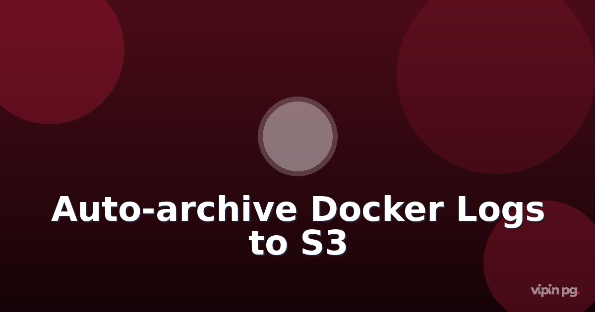 Building an n8n workflow to auto-archive docker container logs to s3-compatible storage with compression and 90-day retention policies