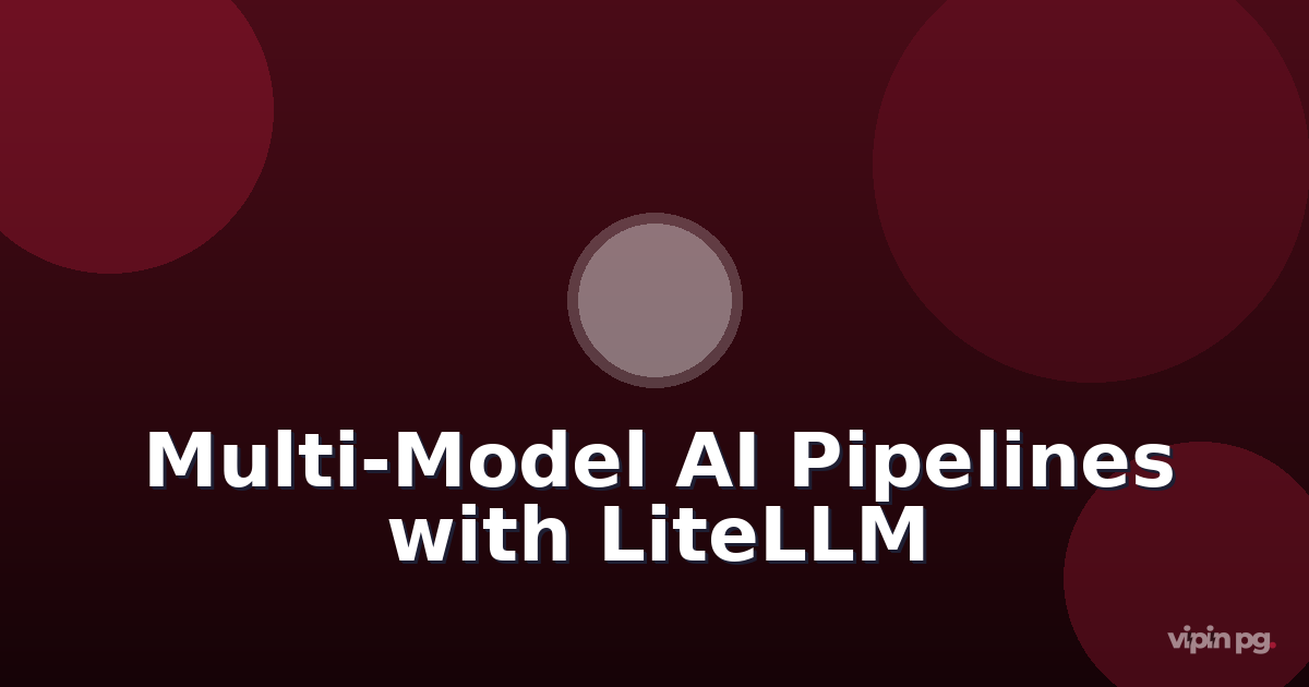 building multi-model ai pipelines with litellm proxy: load balancing requests between local ollama and cloud apis with automatic fallback
