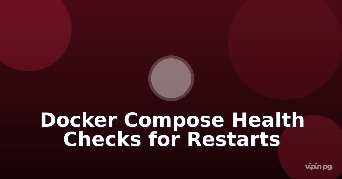 Configuring Docker Compose health checks with custom scripts to trigger automatic container restarts before Prometheus alerts fire