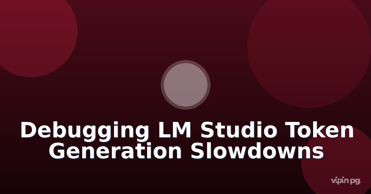 Debugging token generation slowdowns in LM Studio after extended uptime: identifying model cache corruption and implementing automatic recovery