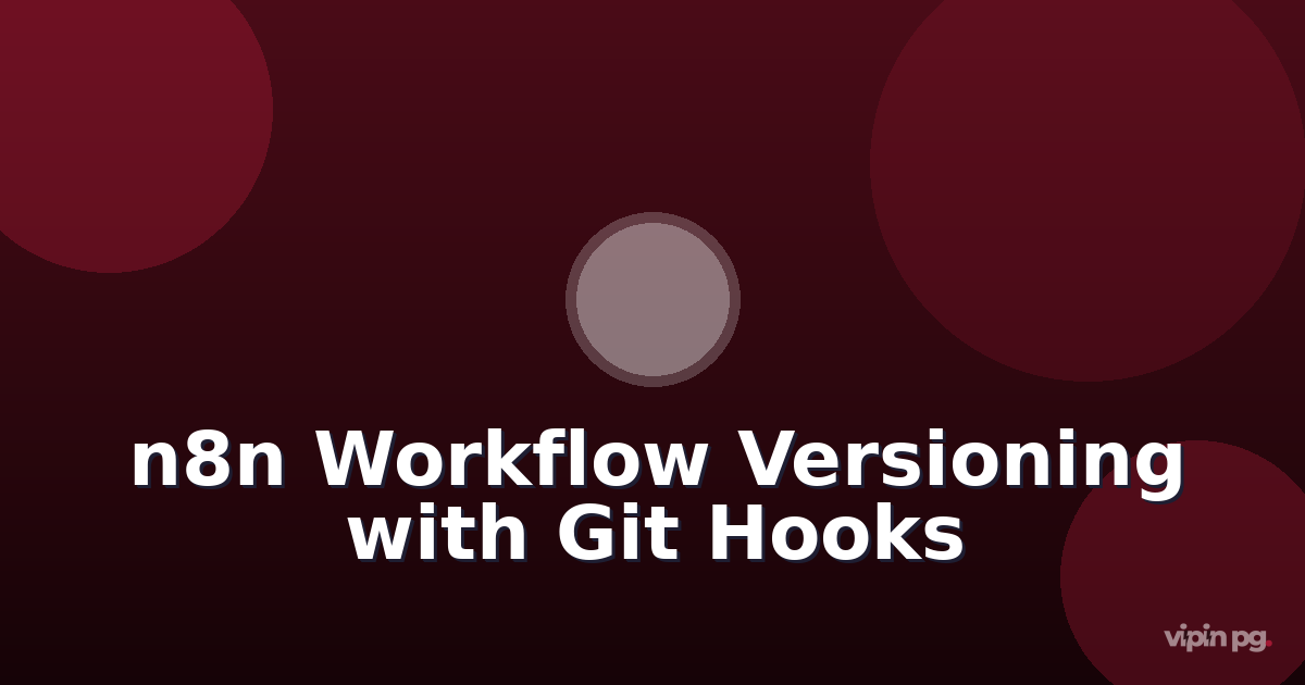 Implementing n8n workflow versioning with git hooks: automatic backups on save and rollback on execution failures