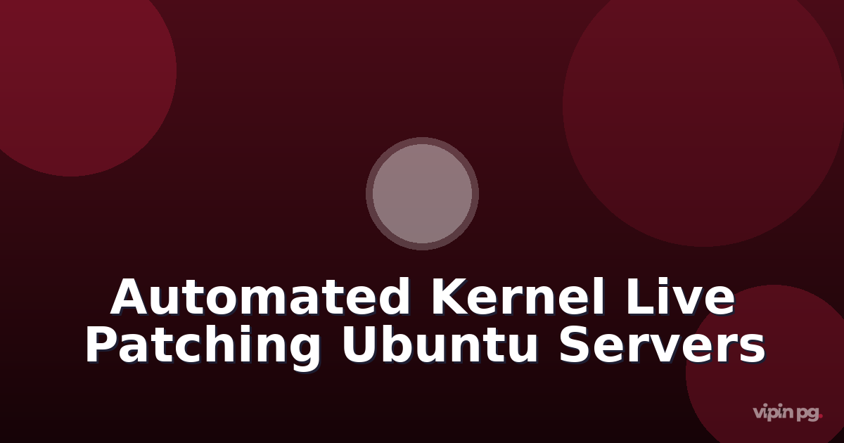 Setting up automated kernel security patching with needrestart and kpatch live patching for Ubuntu 24.04 servers without reboots