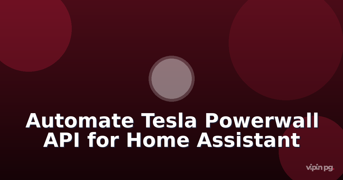 Setting up automated Tesla Powerwall API polling with bash scripts to trigger home assistant energy-saving workflows during grid outages