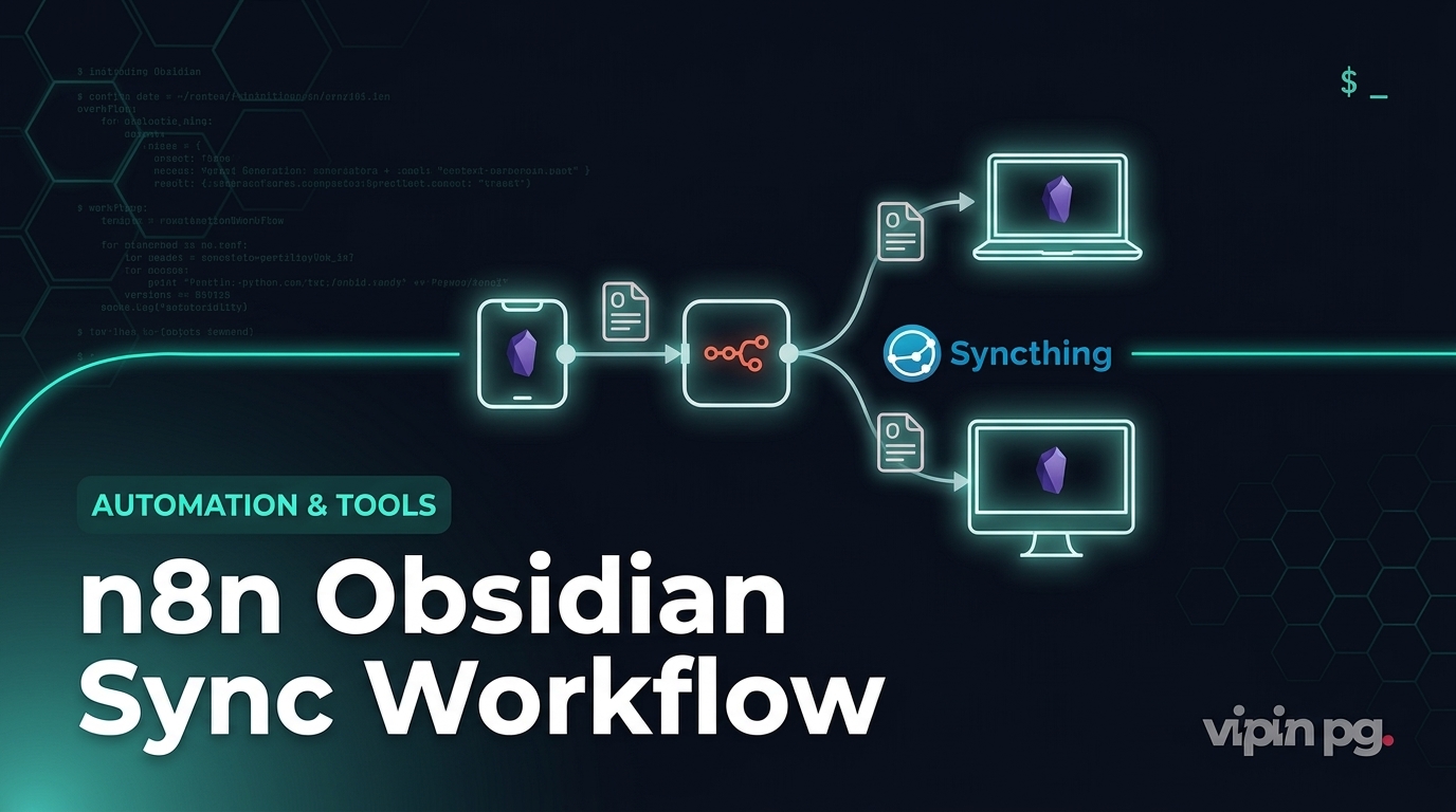 Building an n8n Workflow to Sync Obsidian Notes Between Devices Using Syncthing Events