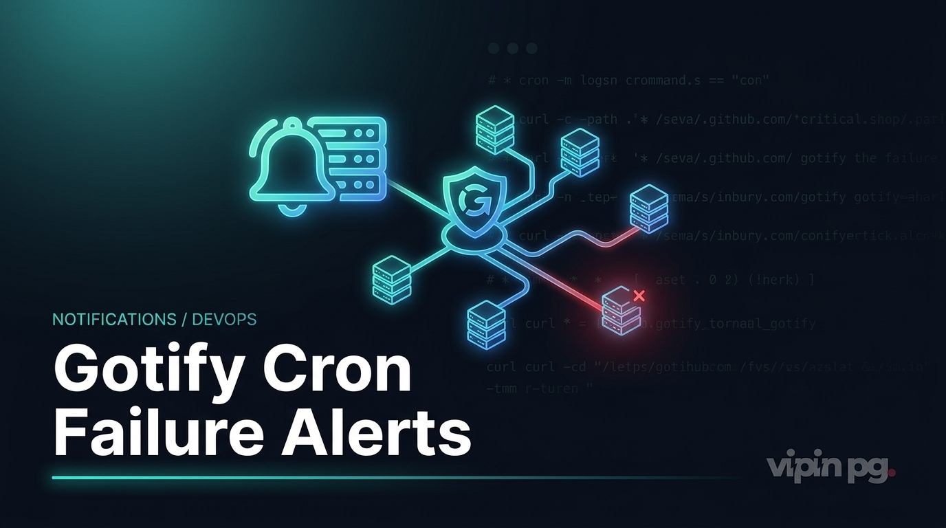 Setting Up Gotify Push Notifications for Cron Job Failures Across Multiple Servers