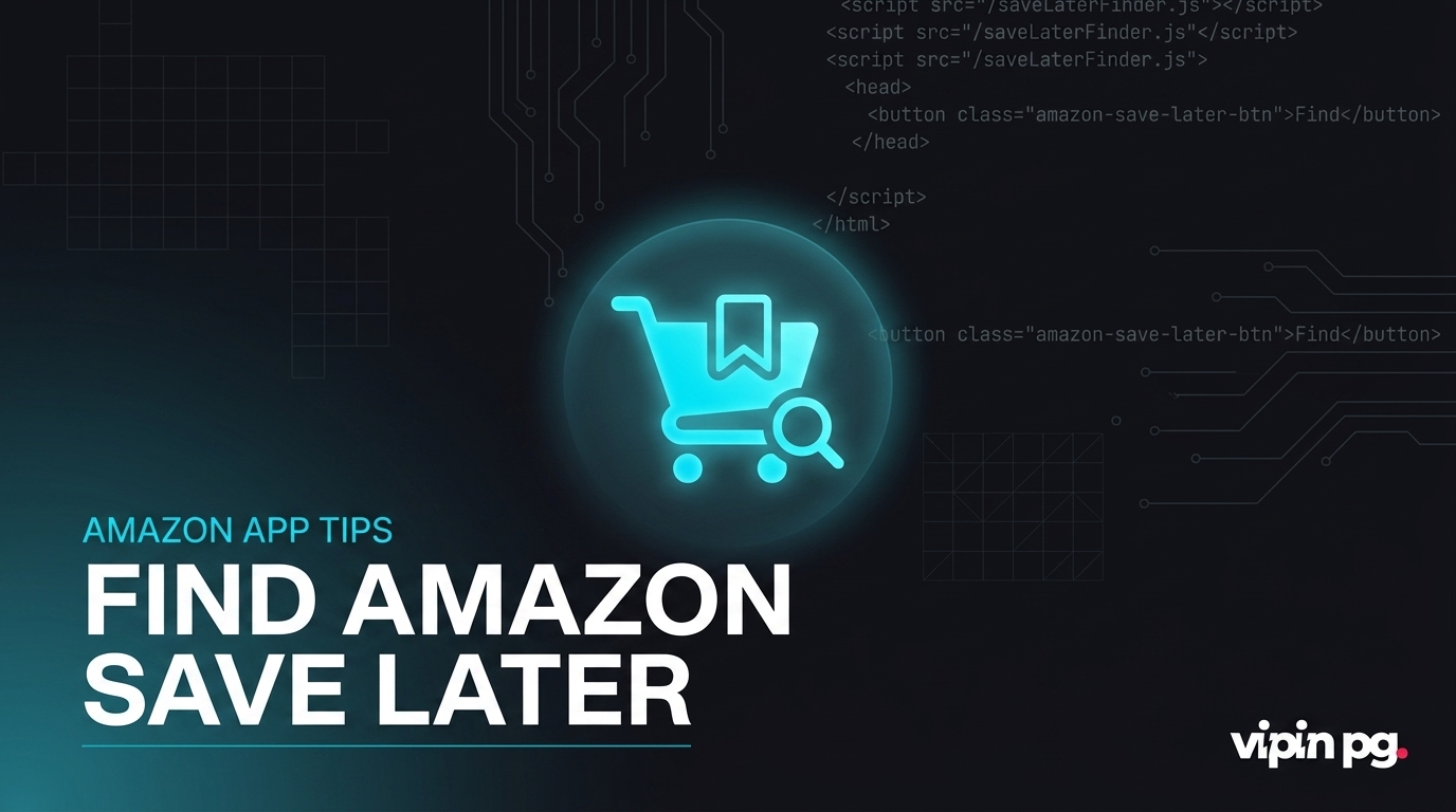 How to Find Save Later on Amazon App
