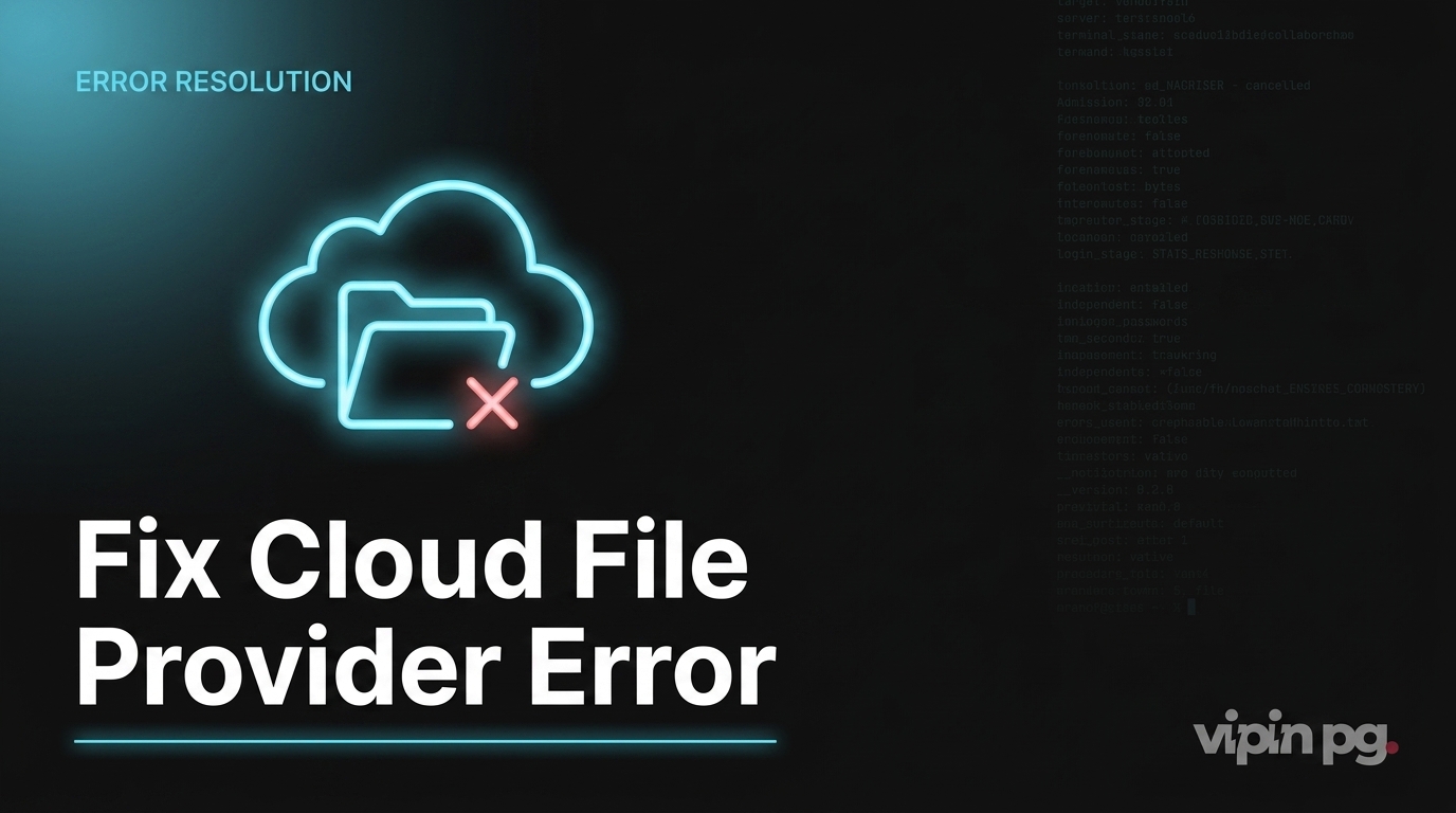 How to Fix Error 0x8007016a: The Cloud File Provider is Not Running