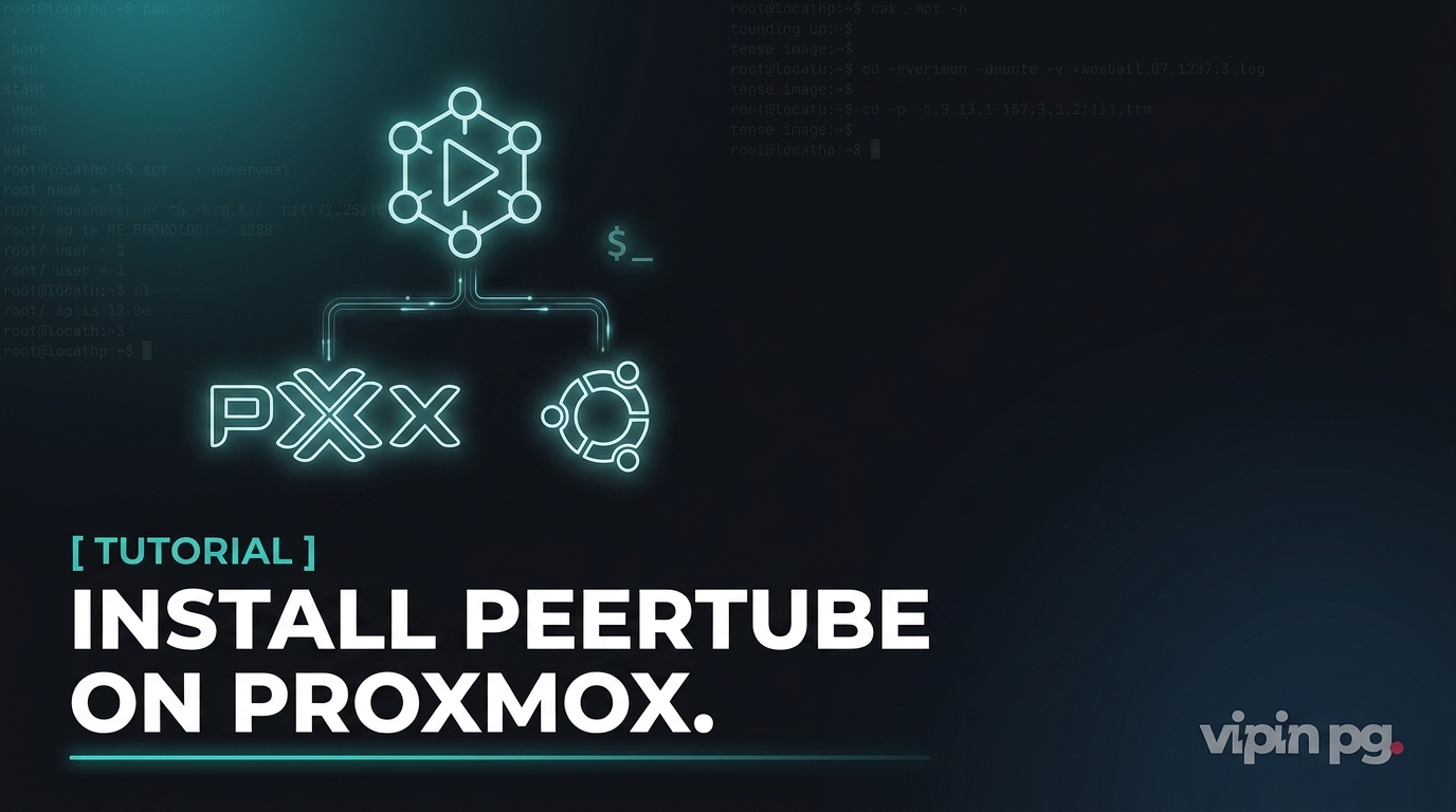 How to Install PeerTube on Proxmox Container With Ubuntu Server