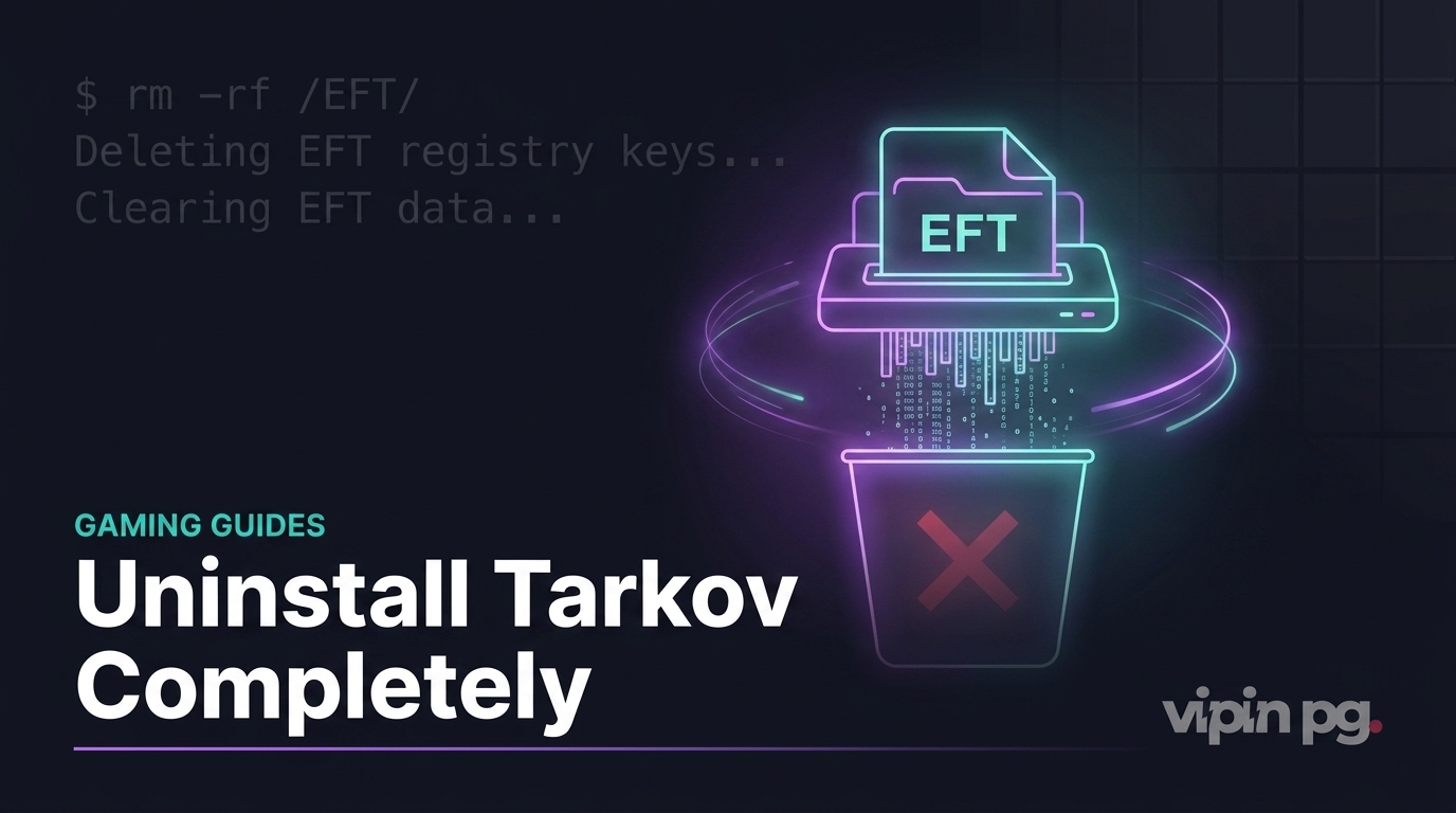 How to Uninstall Tarkov And Remove Escape From Tarkov Files